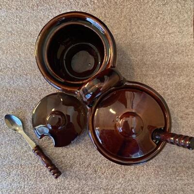 Vintage relish dishes with spoons