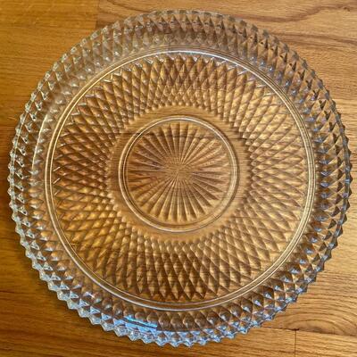 Vintage glass platter