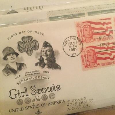 Girl Scouts stamp first day of issue