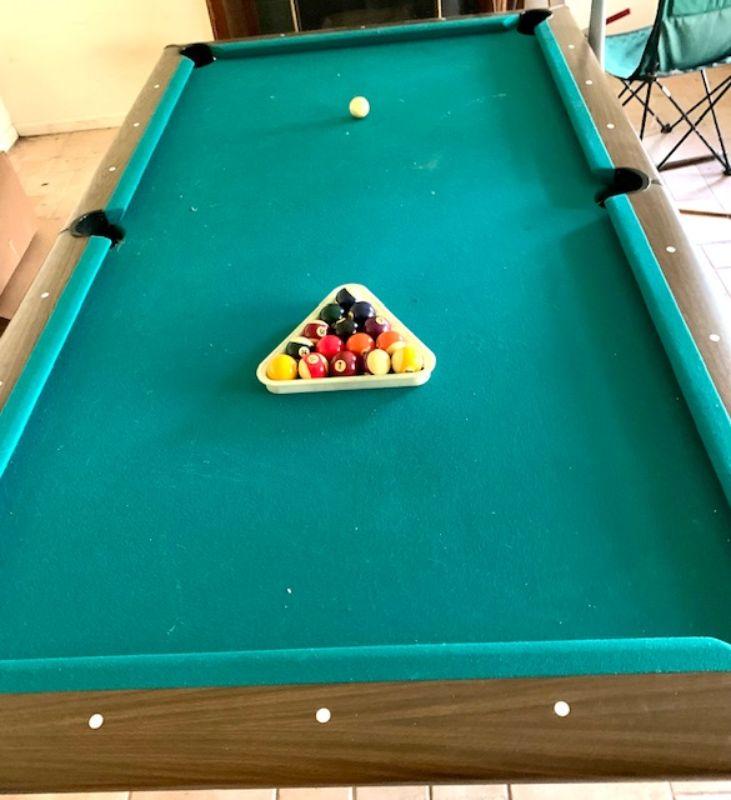 Vintage pool table