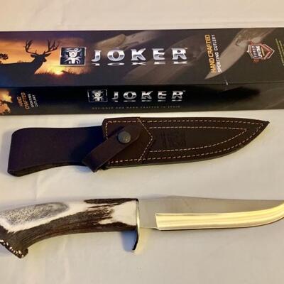 Joker Hand Crafted 6.5in Knife with Sheath in Box