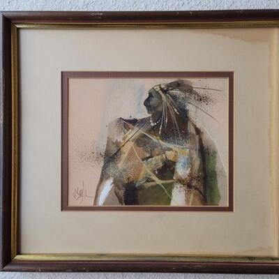 Southwestern Art Watercolor Signed by Jerry Seagle