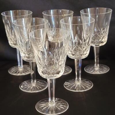 (6) Waterford Crystal Stems, Marked Waterford