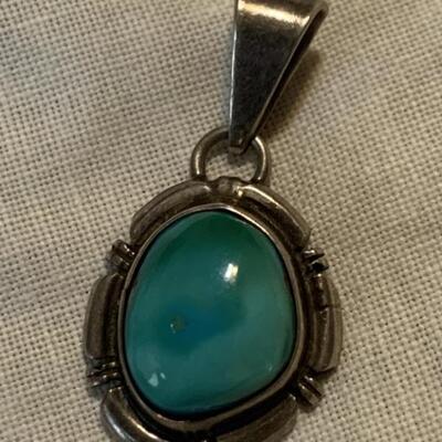 Sterling Silver and Turquoise Hallmarked Navajo