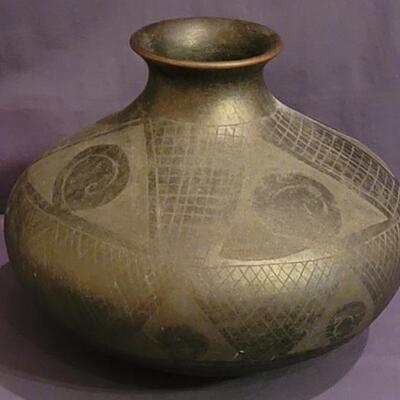 Southwestern Pottery Gourd Vase