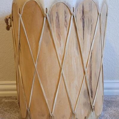 Native American Rawhide & Wood PowWow Drum