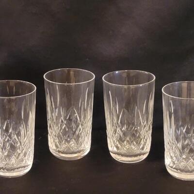 (4) Waterford Crystal Tumblers, Marked Waterford