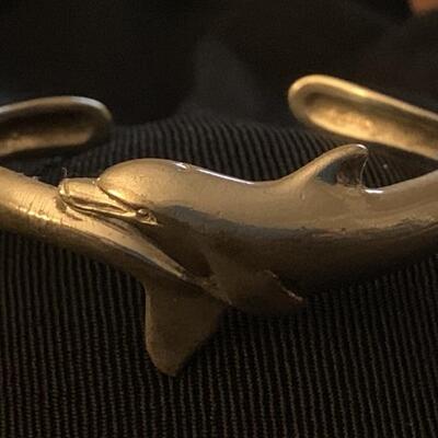 Sterling Silver Dolphin Bracelet, Tl Weight 11.56g