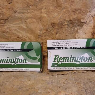 (2) NIB Remington 38 Super Auto + P 130 Grain, 50 Box