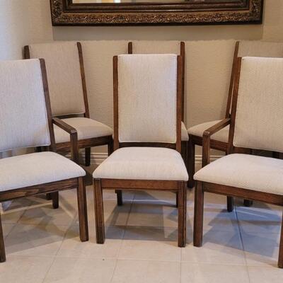 (6) Dining Chairs: 4-Side Chairs & 2-Host Chairs