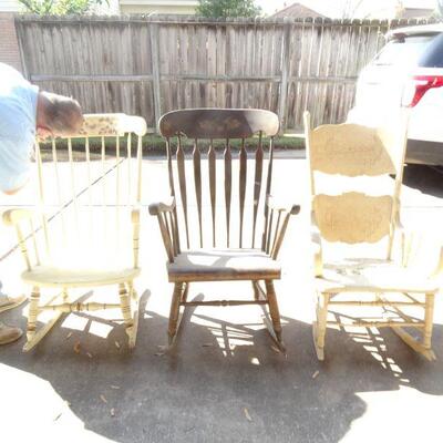 Vintage Rocking Chairs, Virginia House & S. Bent Rocking Chairs