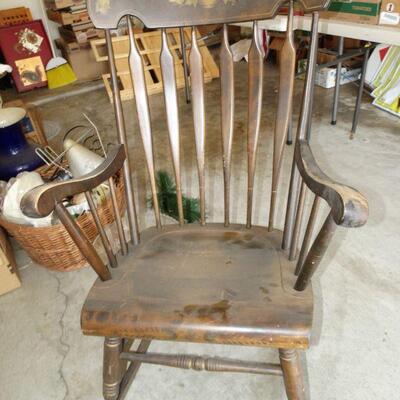 S Bent & Bros Colonial  Rocking Chair - Solid Wood 