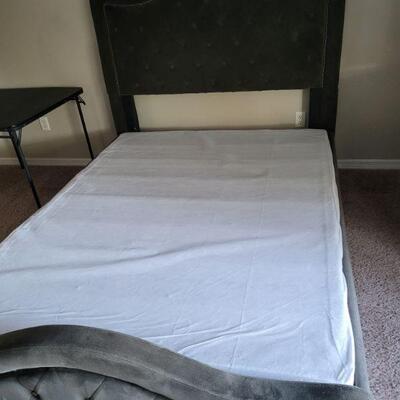 Queen bed, includes nice head board, mattress and box spring