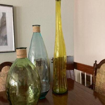 Vintage Glass Vase Handblown Made in Paris 