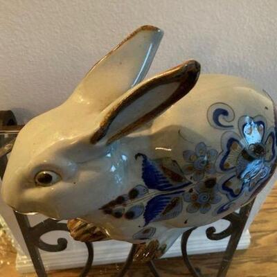 Vintage El Palomar Tonala Mexico Ceramic Bunny
