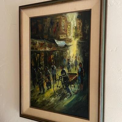 1970 Hong Kong original oil - extremely cool piece!
