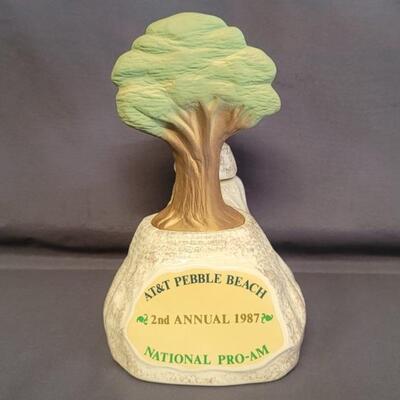 AT&T Pro-Am Golf Decanter Trophy #815/1000
Presented at the AT&T Pebble Beach 2nd Annual National Pro-Am in 1987 with Amaretto Liqueur
