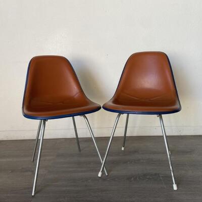 (2) Mid Century Charles Eames Herman Miller Chairs