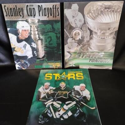 NHL Dallas Stars Programs from 1999, 2000, & 2003