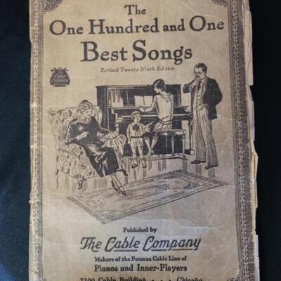 Antique Piano Sheet Music (1927): 101 Best Songs