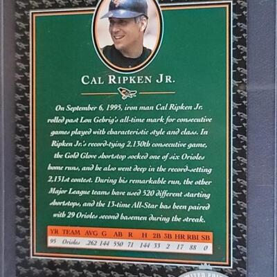 Cal Ripken Jr. 1996 Collector's Choice Card
Limited Edition #14981/21,310