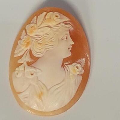 Loose Cameo on Shell, Total Weight is 4.22 grams