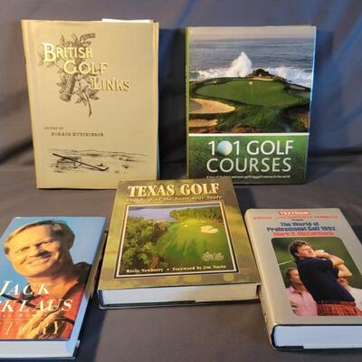 (5) Golf Books From BJ's Private Library