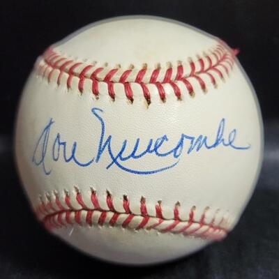 Lou Newcombe Autographed National League Baseball