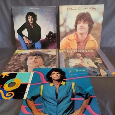 (6) Vinyl: 5- BJ Thomas Albums & 1-Steve Dorff '45