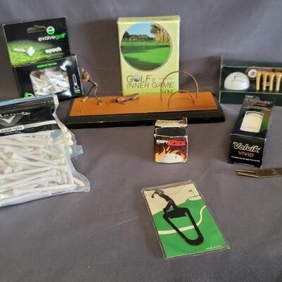 Lot of Golf Accessories & Decor, as pictured