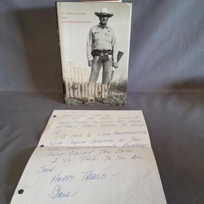 One Ranger Book with Signed Note from Author