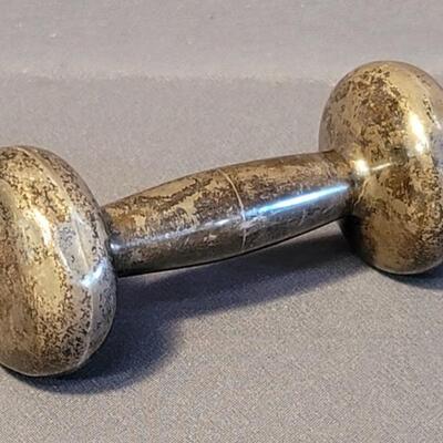 Silver Baby Rattle Given by Dionne Warwick to BJ & Gloria for the birth or their 1st child, Paige
Monogrammed J.R.T. & Dated 1-13-70...