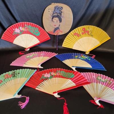 (8) Decorative Asian Fans