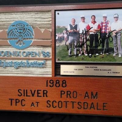 Tom Purtzer Signed Golf Team Photo with BJ
1988 Silver Pro-Am TPC at Scottsdale