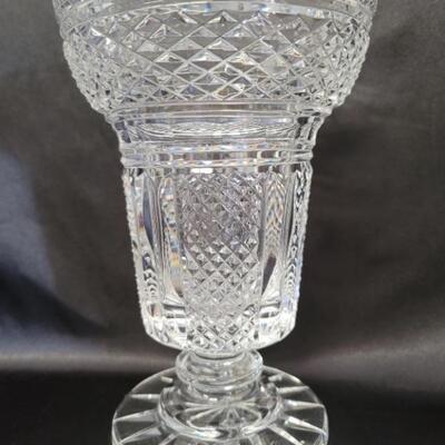 Waterford Crystal Footed Vase, Marked