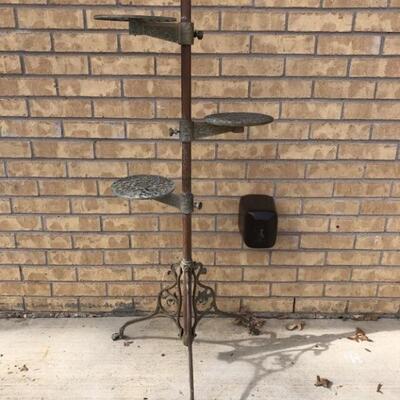 Vintage 4ft Copper & Brass Plant Stand