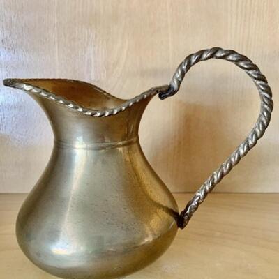 Solid Brass Pitcher from India