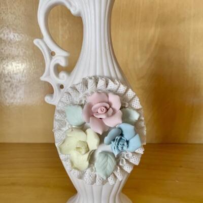 Porcelain Floral Ewer by Ardalt of Japan