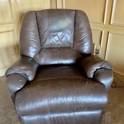 Faux Brown Recliner