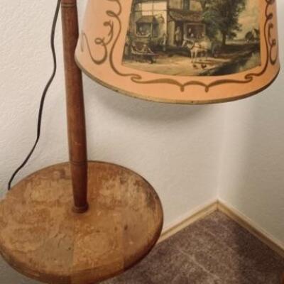 Vintage Cabin Decor Adjustable Floor Lamp