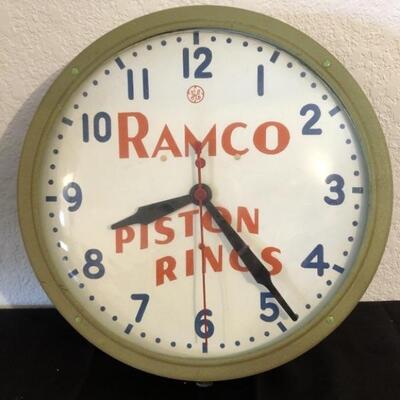 Vintage Ramco Piston Rings 14in Diameter Clock