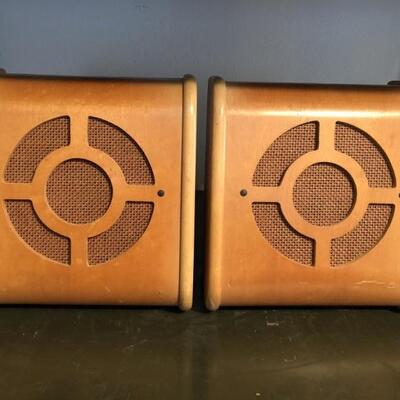 Vintage Slimline High Fidelity Speakers by