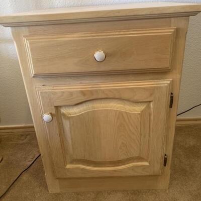 Blonde Wooden Night Stand 2 of 2