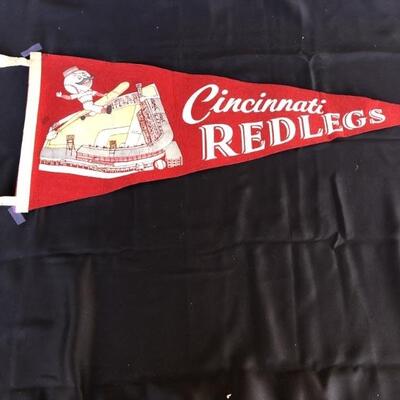 1950's Cincinnati Reds Crosley Field Pennant