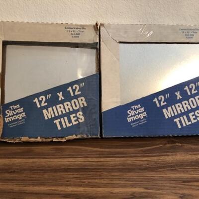 20 Count of 12x12 Mirrored Tiles, Still in Box