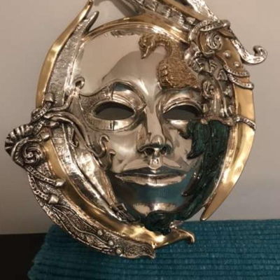 24k Plated & Silver Plate Mask 