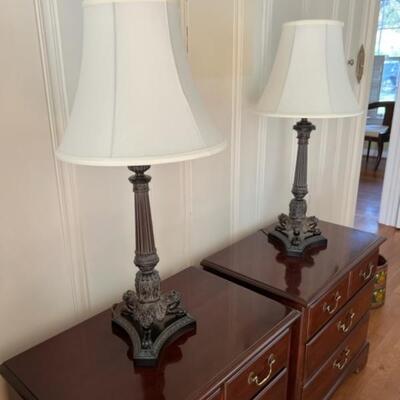 Matching Metal Lamps