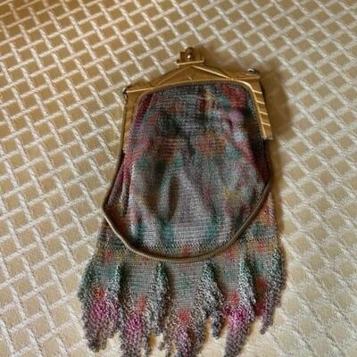 Painted Mesh purse from 1800's