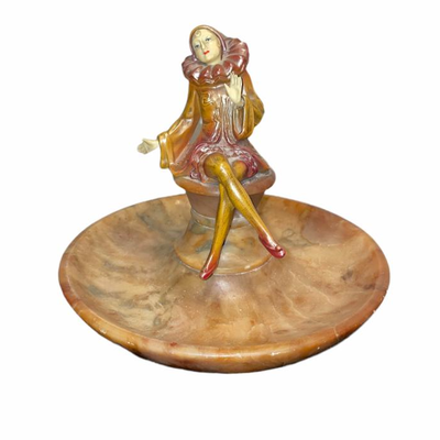 After Chiparus Marble Figural Stand