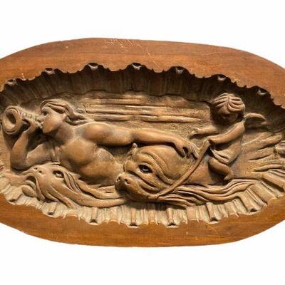 Carved Wood Plaque